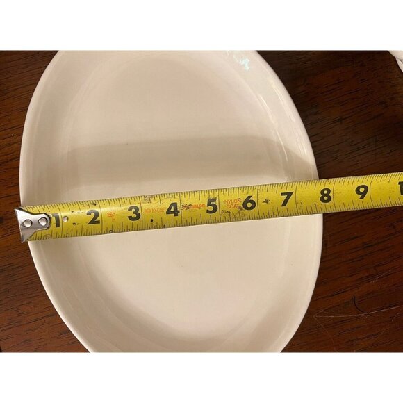 Vintage Ceramic Oval Dish Tureen With Lid With Plate Flower Design 7.5” x 5.5” - Picture 12 of 12